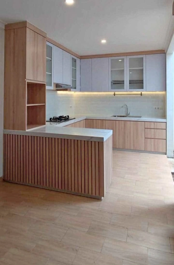 Kitchen Set Panel Kayu & Island
